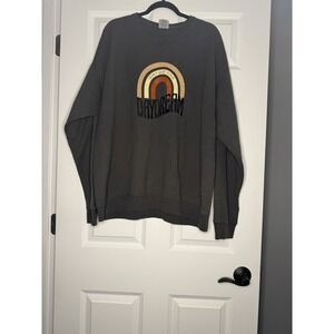 Comfort Wash Don't Quit Your Daydream Crewneck Pullover Sweatshirt Xl Gray Nwt